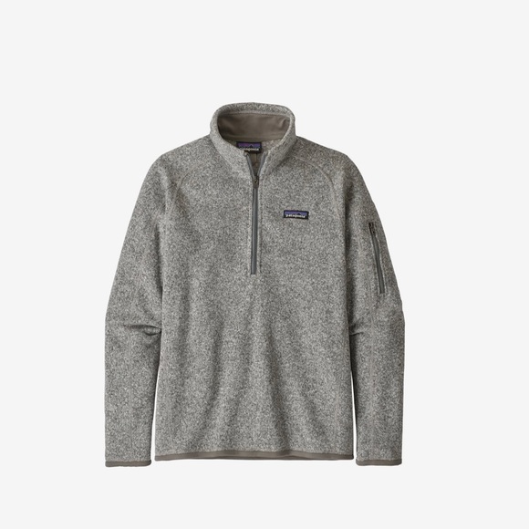 BNWOT Patagonia Women’s Better Sweater 1/4 ZIP BIRCH WHITE Size:M - Picture 1 of 7